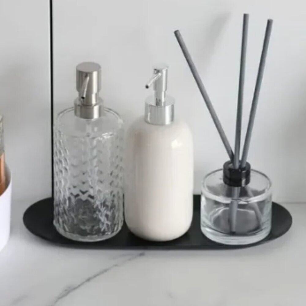 NWOT, Black Bathroom Countertop Tray